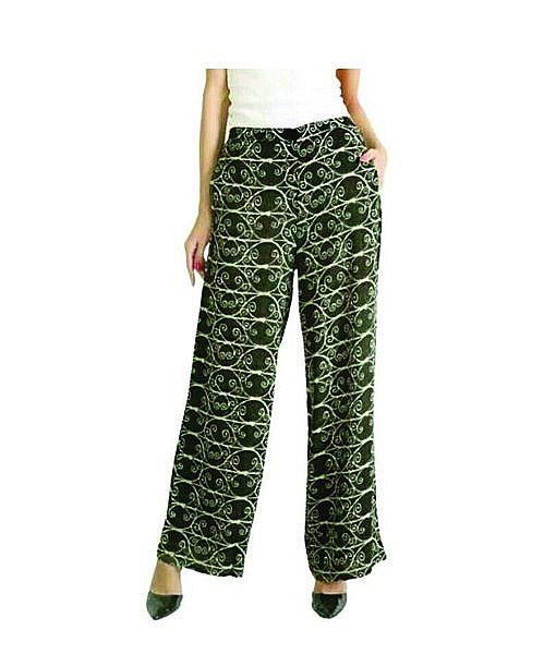 Mahandi Green palazzo with pockets