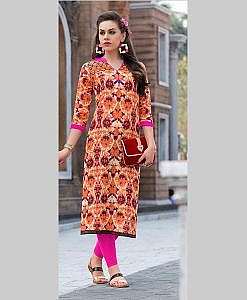 Cotton printed kurta