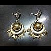 Beautiful brass earrings