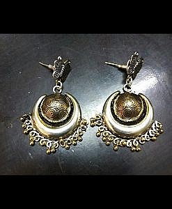 Beautiful brass earrings