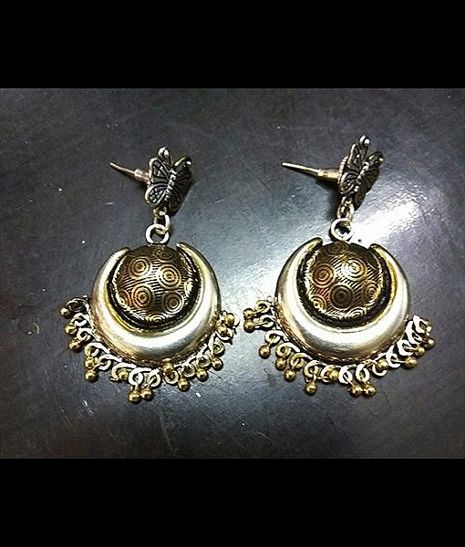 Beautiful brass earrings