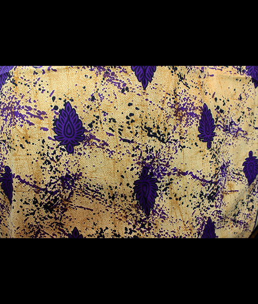 Purple leaf print feeding night gown - Image 3