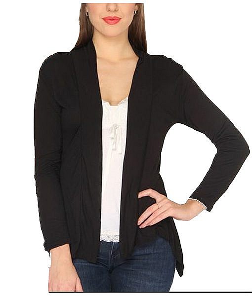 Black cotton shrug 