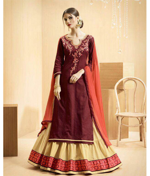 long kurta skirt dress