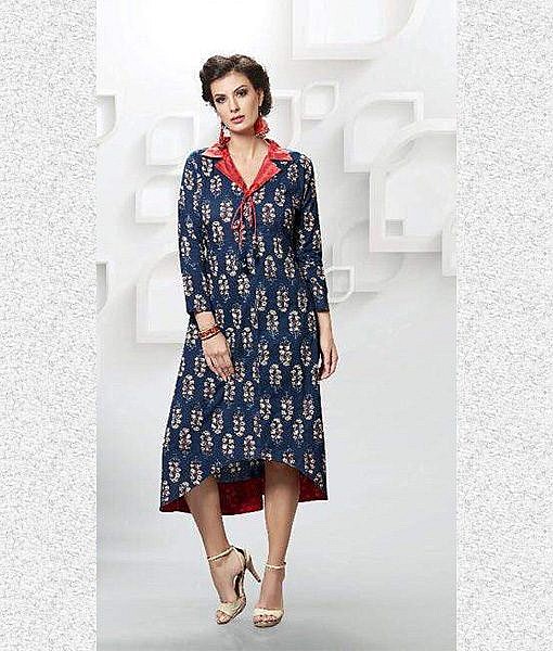 Designer Dhabu Print Cotton Kurta