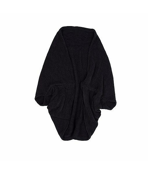 Loose batwing woolen shrug jacket