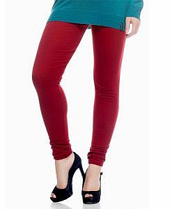 Maroon woolen legging