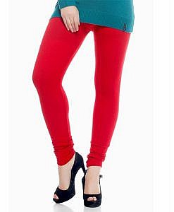 Red woolen legging