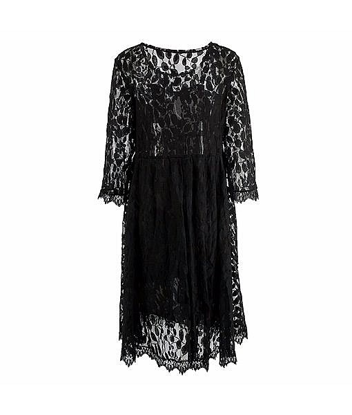 Maternity Short Black Lace Dress