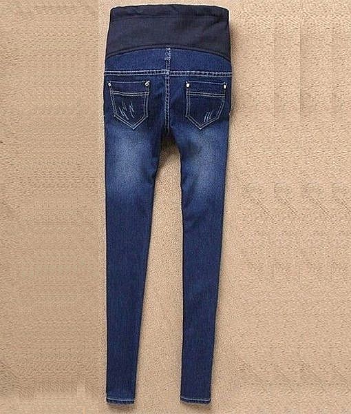 Maternity Dark Blue Jeans for pregnant women