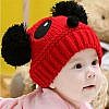 Baby woolen red panda face cap Baby woolen cap