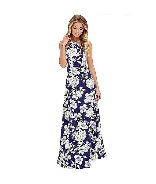 Beautiful maternity post maternity big flower print sleeveless summer dress maxi dress party dress