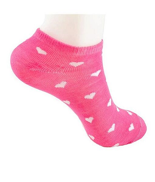 Women cotton ankle length heart print socks combo - Image 6