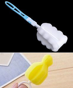 Baby bottle nipple sponge cleaner Momiffy.com