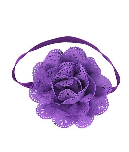 Baby girl Net big flower elastic