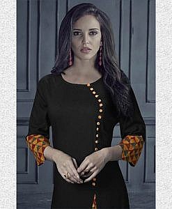 Designer Long Rayon Kurti