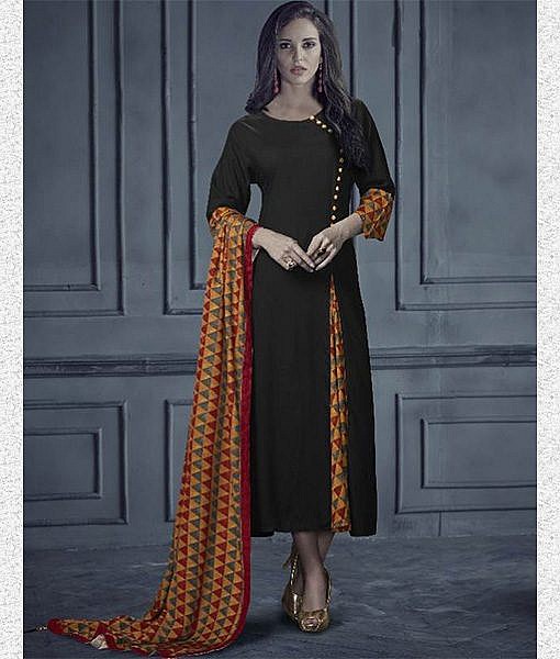 Designer Long Rayon Kurti