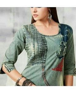 Denim Dress, cotton kurti, Cotton dress