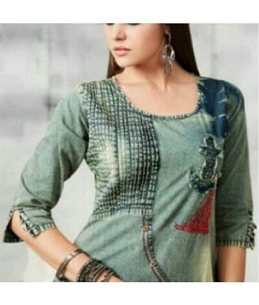 Denim Dress, cotton kurti, Cotton dress