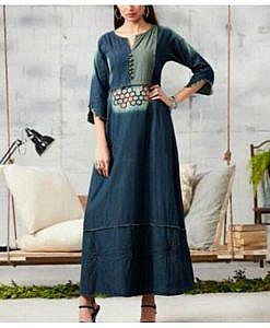 Denim Dress, cotton kurti, Cotton dress