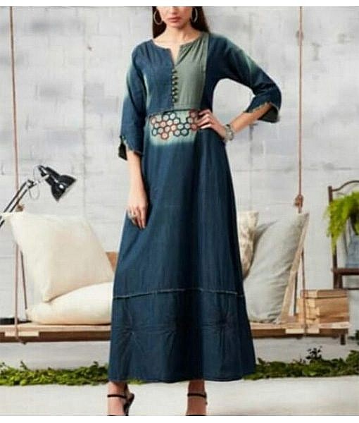 Denim Dress, cotton kurti, Cotton dress