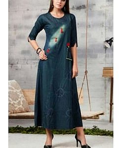 Denim Dress, cotton kurti, Cotton dress