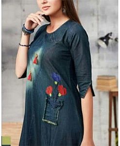 Denim Dress, cotton kurti, Cotton dress