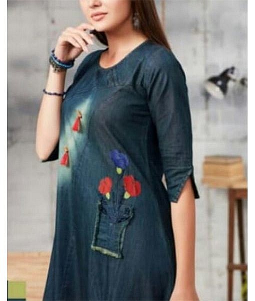 Denim Dress, cotton kurti, Cotton dress