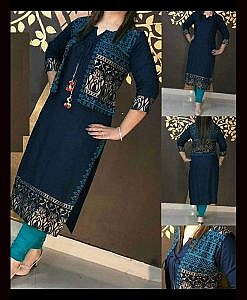 Rayon Kurti with jacket