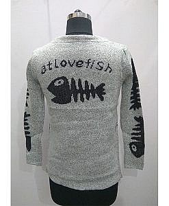 Woolen knitted front open jacket
