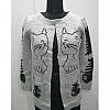 Woolen knitted front open jacket