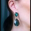 Big Luxury Emerald Drop Earrings