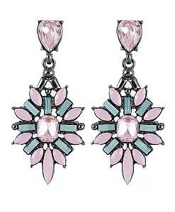 Big Luxury Flower Drop Earring