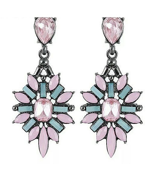 Big Luxury Flower Drop Earring