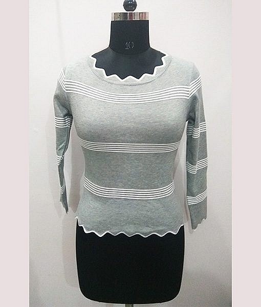 Woolen warm top Grey