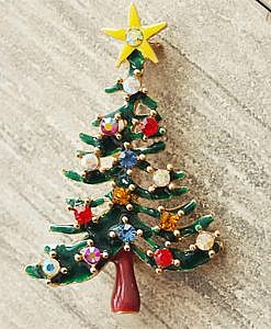 Christmas Tree Brooch