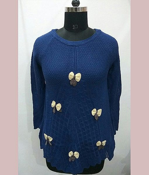 Woolen sweter with bow