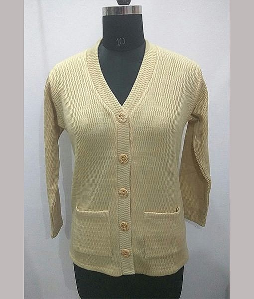 Woolen cardigan cream