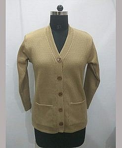 Woolen cardigan with pockets