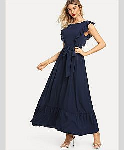 Women Crepe Maxi Dress