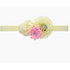 Rhinestone satin flower babies infant headband