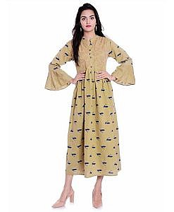 Printed flex cotton kurti