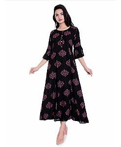 Rayon printed kurti