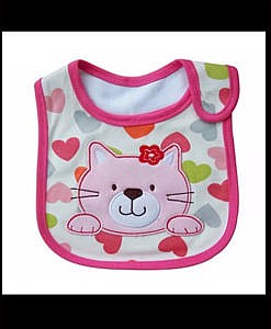 Cute cotton water proof baby bib