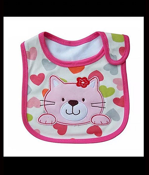 Cute cotton water proof baby bib