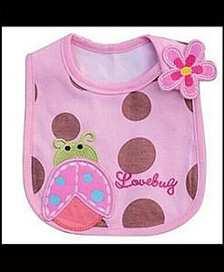 Cute cotton water proof baby bib