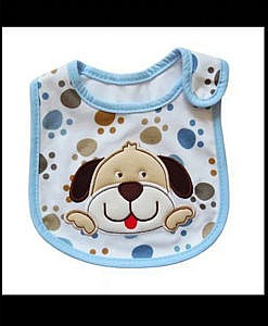 Cute cotton water proof baby bib