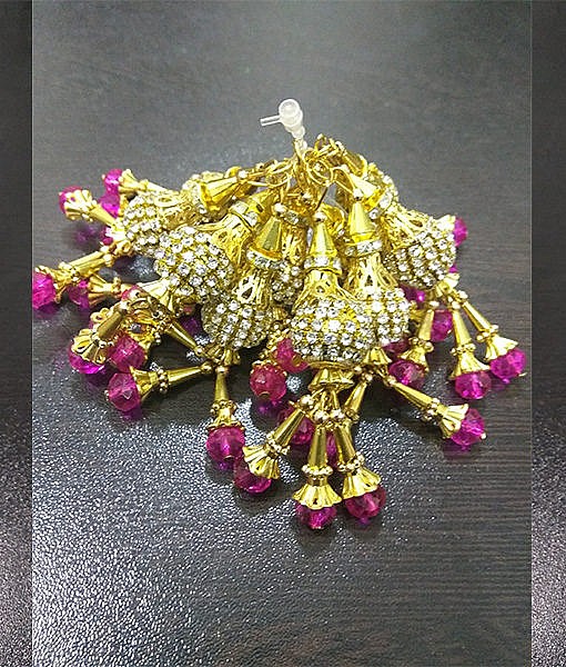 Latkan golden pink (Tassles) for blouse and lahanga. 