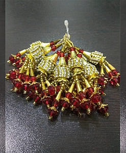 Latkan golden red (Tassles) for blouse and lahanga. 