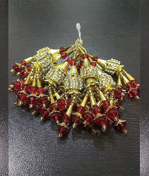 Latkan golden red (Tassles) for blouse and lahanga. 